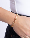 Light-Catching Leisure - Brown Bracelet - Paparazzi Accessories