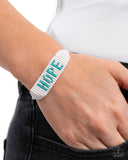 Hopeful Hire - Blue Bracelet - Paparazzi Accessories