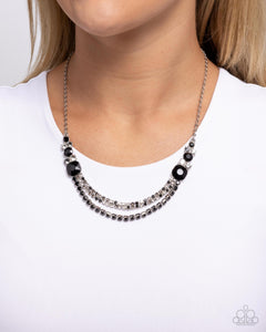 Relaxed Refinement - Black Necklace - Paparazzi Accessories