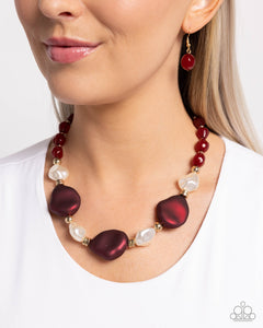 Forever Feature - Red Necklace - Paparazzi Accessories