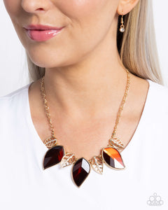 Leafy Leader - Brown Necklace - Paparazzi Accessories