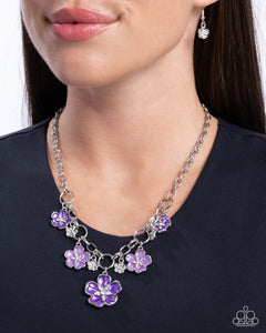 Secretive Sprig - Purple Necklace - Paparazzi Accessories