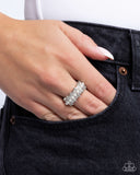 Pearly Provision - White Ring - Paparazzi Accessories