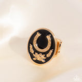 Santa Fe Stallion - Black Ring - Paparazzi Accessories