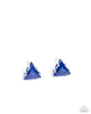 triangular-twinkle-blue-post earrings-paparazzi-accessories