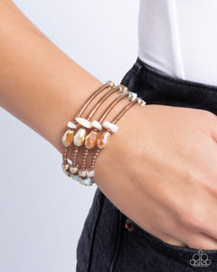 Multiple Choice - Copper Bracelet - Paparazzi Accessories