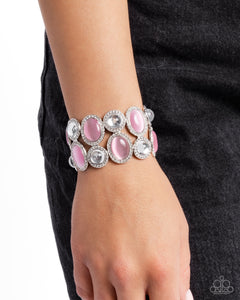 Affixed Appeal - Pink Bracelet - Paparazzi Accessories