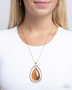 Stunning Session - Brown Necklace - Paparazzi Accessories