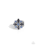 floral-forte-blue-ring-paparazzi-accessories