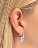 Padlocked Promise - Purple Earrings - Paparazzi Accessories