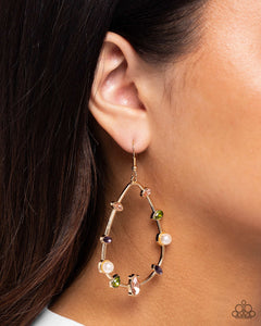 Dazzling Diversity - Gold Earrings - Paparazzi Accessories