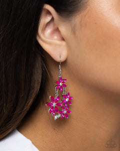 Floral Founder - Pink Earrings - Paparazzi Accessories