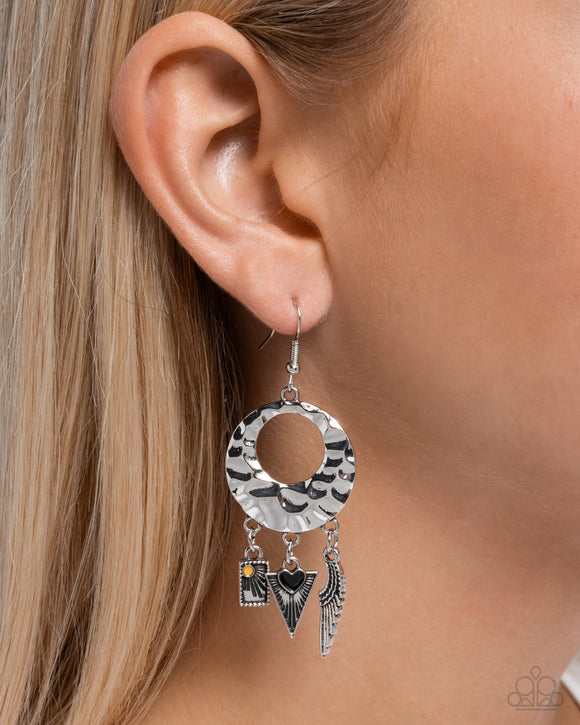 Alternative Angel - Black Earrings - Paparazzi Accessories