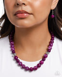 Showroom Swirl - Purple Necklace - Paparazzi Accessories