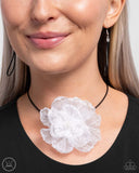 French Facade - White Necklace - Paparazzi Accessories