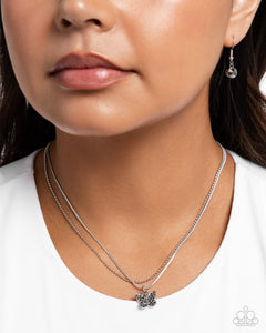 Adorable Ascension - Silver Necklace - Paparazzi Accessories