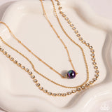 Symmetrical Shimmer - Purple Necklace - Paparazzi Accessories