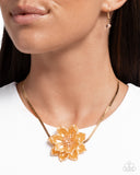 Banquet Blossom - Yellow Necklace - Paparazzi Accessories