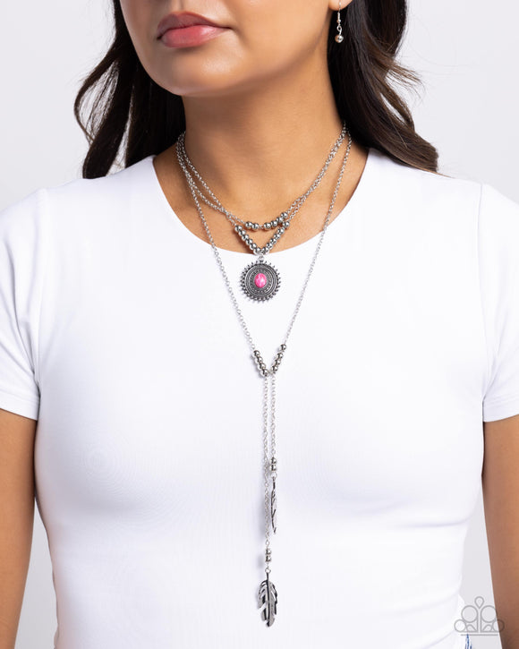 Free-Spirited Freestyle - Pink Necklace - Paparazzi Accessories