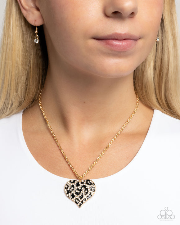 Cheetah Compound - Gold Necklace - Paparazzi Accessories