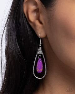 Neatly Natural - Purple Earrings - Paparazzi Accessories