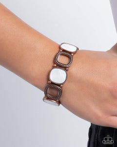 Socialite Shells - Copper Bracelet - Paparazzi Accessories