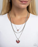 Seize the Sides - Red Necklace - Paparazzi Accessories