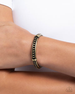 Studded Surprise - Brass Bracelet - Paparazzi Accessories