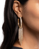 Jaw-Dropping Jubilee - Gold Earrings - Paparazzi Accessories