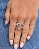 Abstract Attraction - Pink Ring - Paparazzi Accessories