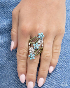 Chic Combination - Blue Ring - Paparazzi Accessories