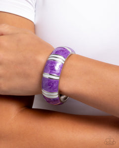 Pearly Persistence - Purple Bracelet - Paparazzi Accessories