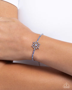 Snow Angel Shimmer - Blue Bracelet - Paparazzi Accessories