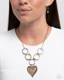 Focused Affection - Gold Necklace - Paparazzi Accessories