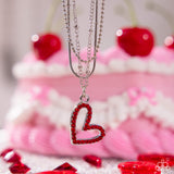 Valentines Day Decadence - Red Necklace - Paparazzi Accessories