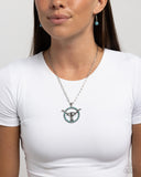 Longhorn Lasso - Blue Necklace - Paparazzi Accessories