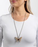 Showstopping Shuttle - Brown Necklace - Paparazzi Accessories