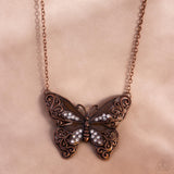 Flawless Flight - Copper Necklace - Paparazzi Accessories