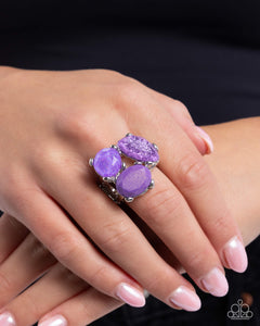 Aha Moment - Purple Ring - Paparazzi Accessories