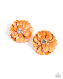 growth-rate-orange-post earrings-paparazzi-accessories