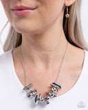 First Come First CURVE - Silver Necklace - Paparazzi Accessories