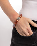 Ornamental Outfit - Brown Bracelet - Paparazzi Accessories