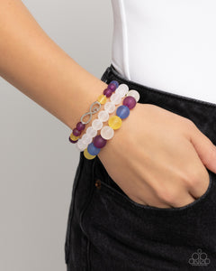 Simplistic Stack - Purple Bracelet - Paparazzi Accessories