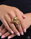 Rose Period - Gold Ring - Paparazzi Accessories