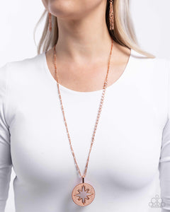 Stars Begin to Climb - Copper Necklace - Paparazzi Accessories