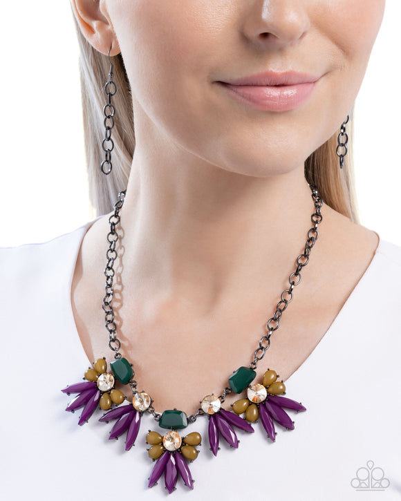 Folklore Flair - Purple Necklace - Paparazzi Accessories