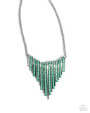 Fashionable Fringe - Green Complete Look  - Paparazzi Accessories