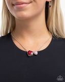 Lovely Couple - Red Necklace - Paparazzi Accessories