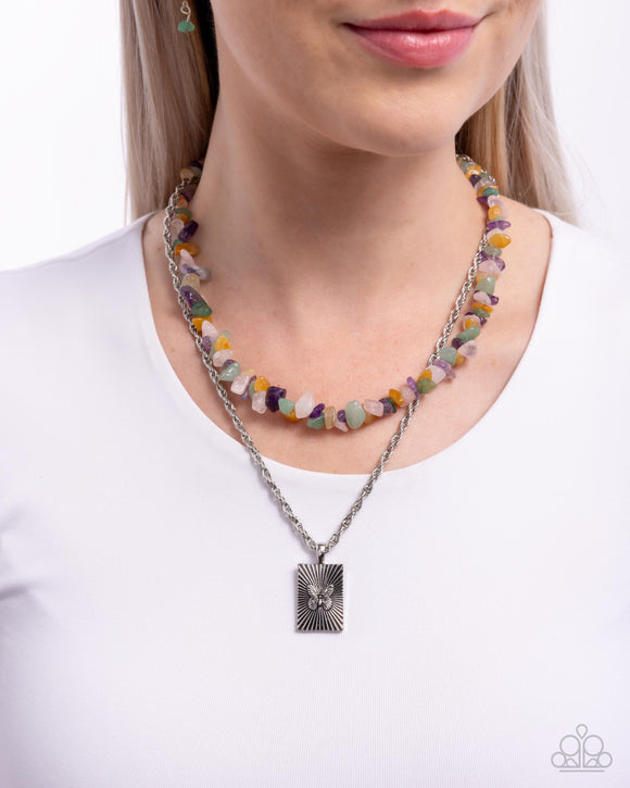 Transformational Tiers - Green Necklace - Paparazzi Accessories