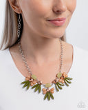 Folklore Flair - Green Necklace - Paparazzi Accessories